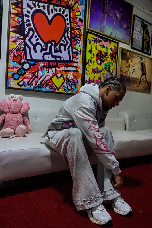 Rhinestone Baggy Pant