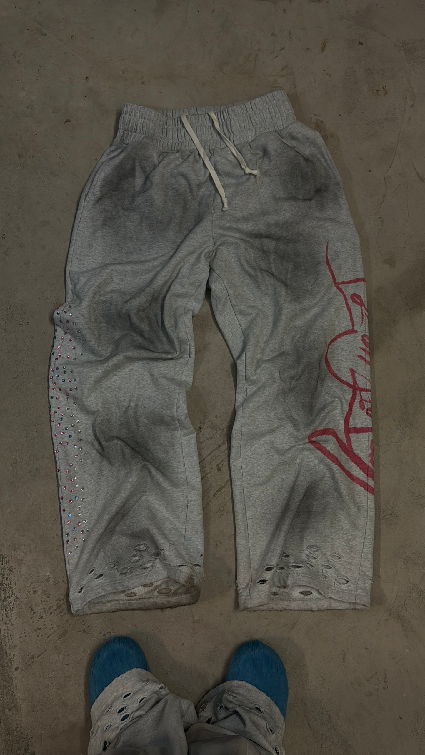 Rhinestone Baggy Pant