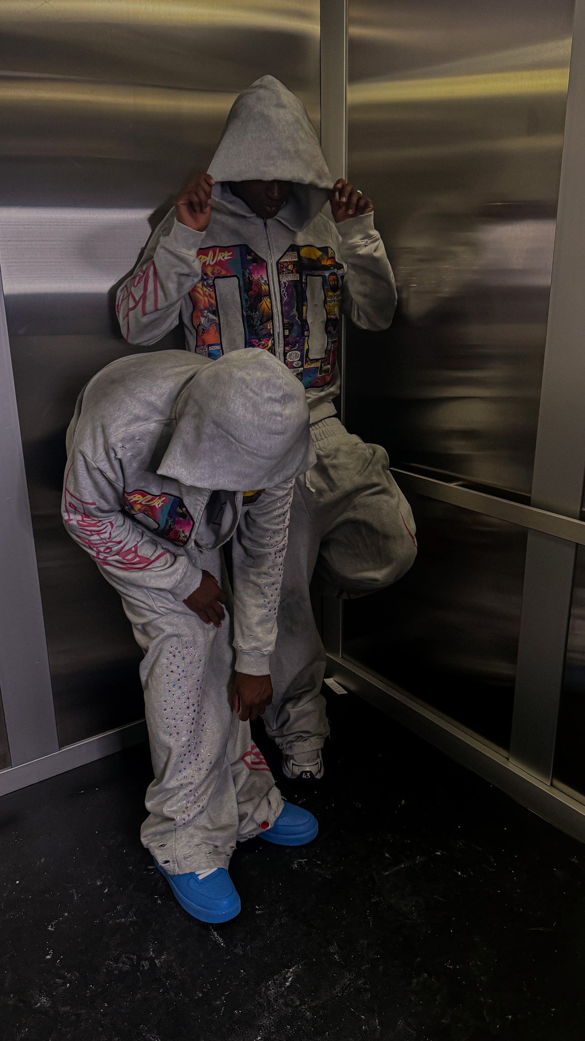 Rhinestone Baggy Pant